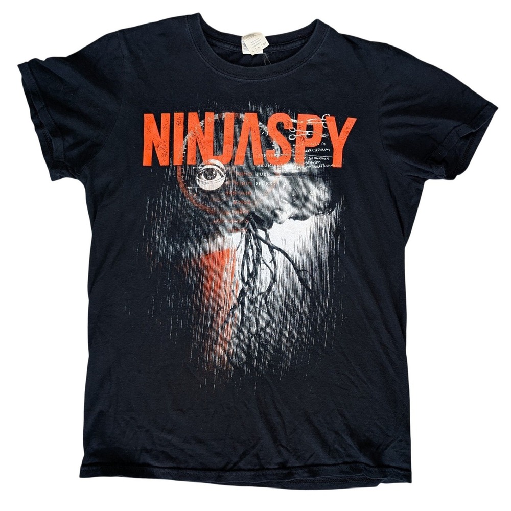 Ninjapsy Metal Gildan Small Black Short Sleeve Graphic Tee‎ Shirt